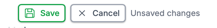 page editor save button